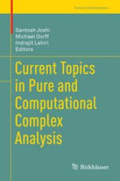 book Current Topics in Pure and Computational Complex Analysis