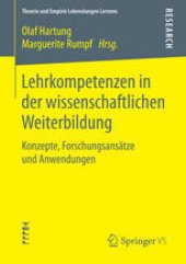 book Lehrkompetenzen in der wissenschaftlichen Weiterbildung: Konzepte, Forschungsansätze und Anwendungen