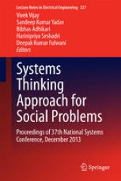 book Systems Thinking Approach for Social Problems: Proceedings of 37th National Systems Conference, December 2013