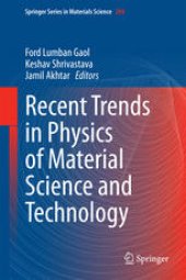 book Recent Trends in Physics of Material Science and Technology