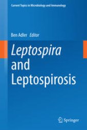 book Leptospira and Leptospirosis