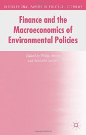 book Finance and the Macroeconomics of Environmental Policies