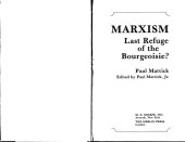 book Marxism: Last Refuge of the Bourgeoisie?