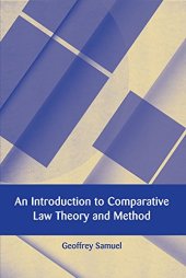 book An Introduction to Comparative Law Theory and Method