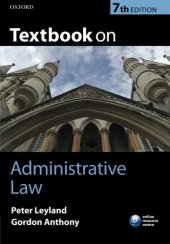 book Textbook on Administrative Law