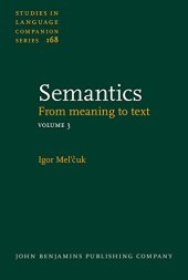 book Semantics: From meaning to text