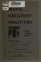 book Man's greatest discovery Six soul culture essays ...