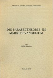 book Die Parabeltheorie im Markusevangelium