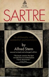 book Sartre: his philosophy and existential psychoanalysis