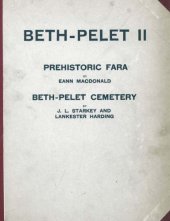 book Beth-Pelet II: Prehistoric Fara. Beth-Pelet Cemetery