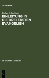 book Einleitung in die drei ersten Evangelien