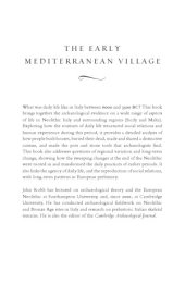 book The Early Mediterranean Village: Agency, Material Culture, and Social Change in Neolithic Italy