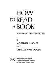 book How to Read a Book