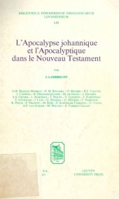 book L'Apocalypse johannique et l'Apocalyptique dans le Nouveau Testament