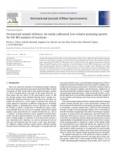 book [Article] Pressurized sample infusion  An easily calibrated low volume pumping system for ESI-MS analysis of reactions