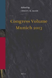 book Congress Volume Munich 2013