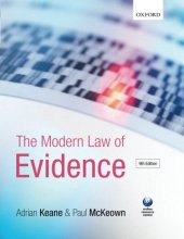 book The Modern Law of Evidence