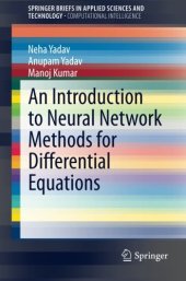 book An Introduction to Neural Network Methods for Differential Equations