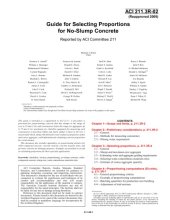 book ACI 211.3R-02: Guide for Selecting Proportions for No-Slump Concrete (Reapproved 2009)