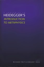 book A Companion to Heidegger`s "Introduction to Metaphysics"