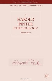 book A Harold Pinter Chronology