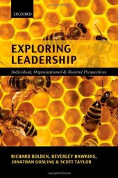 book Exploring Leadership: Individual, Organizational, and Societal Perspectives