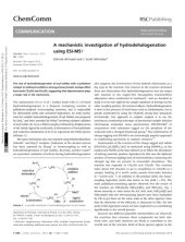 book A mechanistic investigation of hydrodehalogenation using ESI-MS