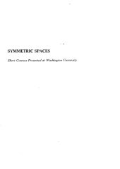 book Symmetric spaces : Short courses presented at Washington University