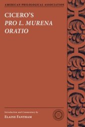 book Cicero's Pro L. Murena Oratio