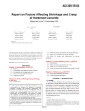 book ACI 209.1R-05: Report on Factors Affecting Shrinkage and Creep of Hardened Concrete