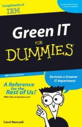 book Green IT for dummies. IBM limited edition