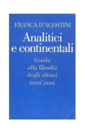 book Analitici e continentali. Guida alla filosofia degli ultimi trent'anni