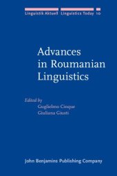 book Advances in Roumanian Linguistics