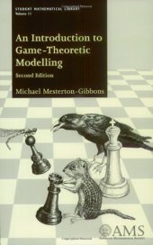 book An Introduction to Game-Theoretic Modelling