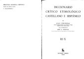 book Diccionario Crítico Etimológico Castellano e Hispánico (Ri-X)