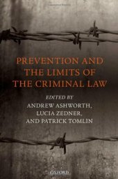 book Prevention and the Limits of the Criminal Law