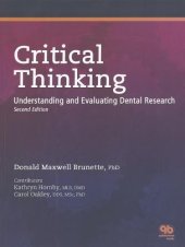 book Critical Thinking: Understanding and Evaluating Dental Research