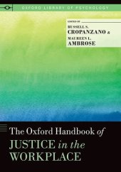 book The Oxford Handbook of Justice in the Workplace