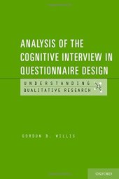 book Analysis of the Cognitive Interview in Questionnaire Design