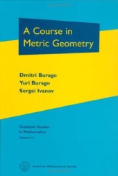 book A Course in Metric Geometry