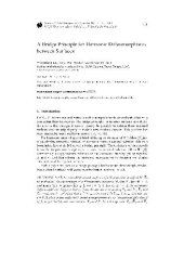 book A Bridge Principle for Harmonic Diffeomorphisms between Surfaces