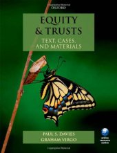 book Equity & Trusts: Text, Cases, and Materials