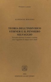 book Teoria dell'individuo. Stirner e il pensiero selvaggio