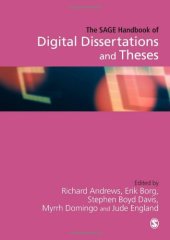book The SAGE Handbook of Digital Dissertations and Theses