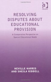 book Resolving Disputes about Educational Provision