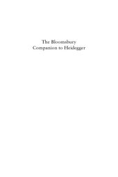 book The Bloomsbury Companion to Heidegger