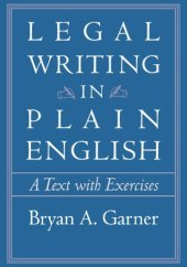 book Legal Writing in Plain English. A Text with Exercises