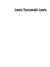 book Lewis.Tsurumaki.Lewis  Intensities