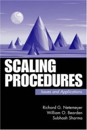 book Scaling Procedures: Issues and Applications