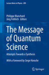 book The Message of Quantum Science: Attempts Towards a Synthesis